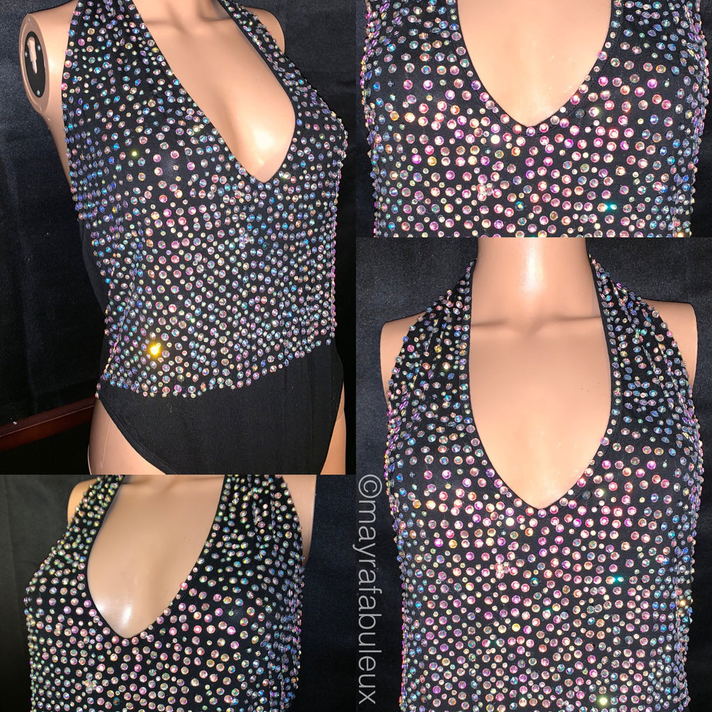 Swarovski crystal best sale bodysuit